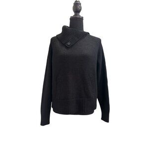 Kate Hill Women's Sweater Black Wool Blend Size Large